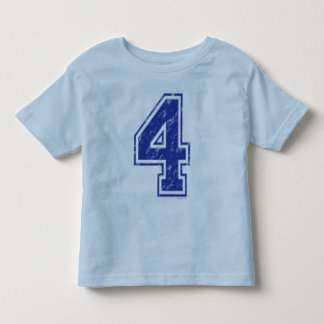 04 Custom Jersey Blue Toddler T-shirt