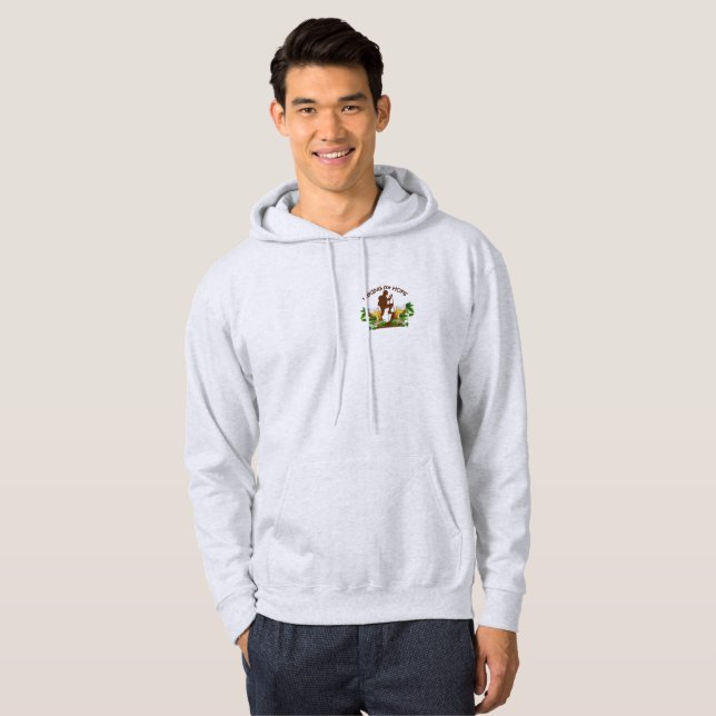 (04)Hiking for Hops Hooded Sweat Shirt (Front Full)