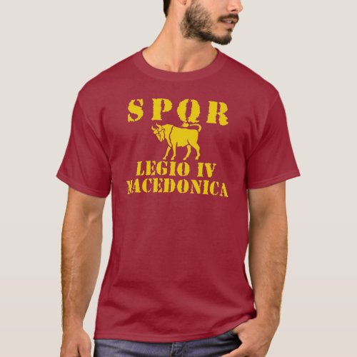04 Julius Caesars 4th Legion _ Roman Bull T_Shirt