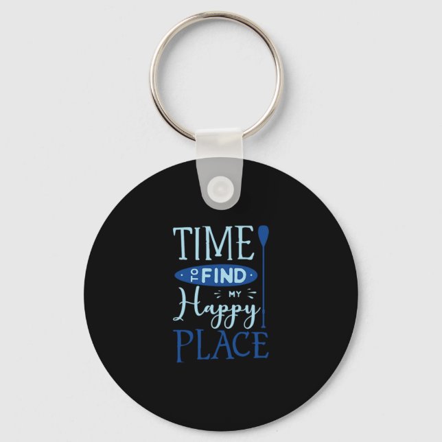 04.Time To Find My Happy Place Keychain (Front)