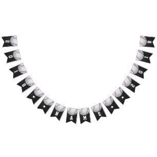 04of12 Baseball Themed Party Bunting Flags