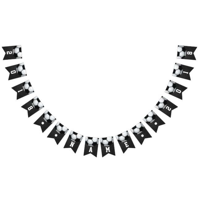 04of12 Soccer Ball Themed Party Bunting Flags (All)