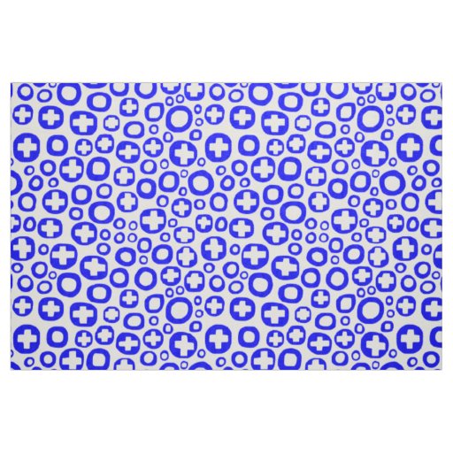 050215 - Blue on White Fabric