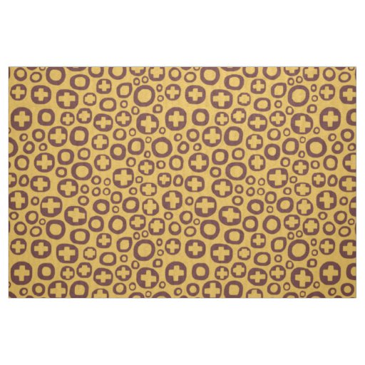 050215 - Dark Brown on Amber Fabric