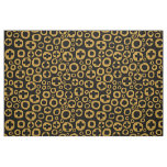 050215 - Gold Brown on Black Fabric