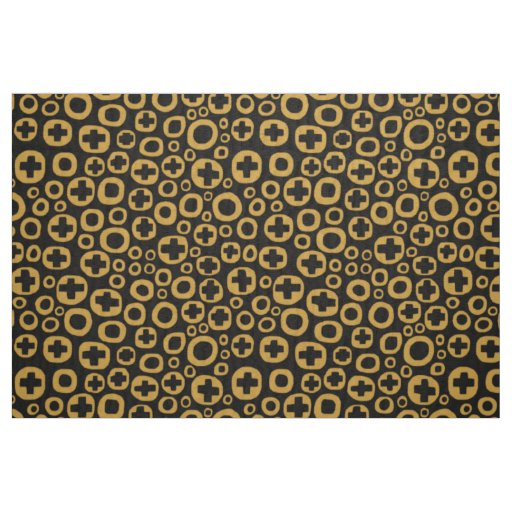 050215 - Gold Brown on Black Fabric