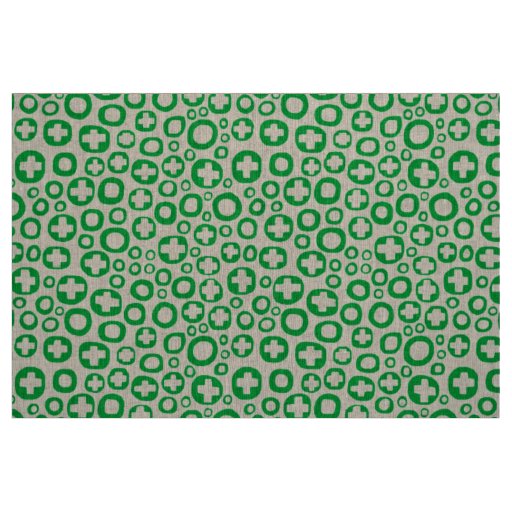 050215 - Grass Green on White Fabric