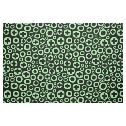 050215 - Mint Green on Black Fabric
