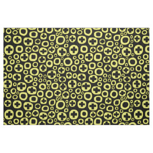 050215 - Yellow on Black Fabric