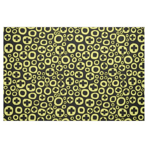 050215 - Yellow on Black Fabric