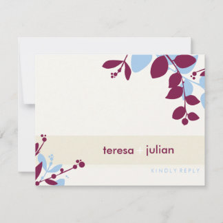 051-Tonya :: RSVP REPLY FLAT CARD