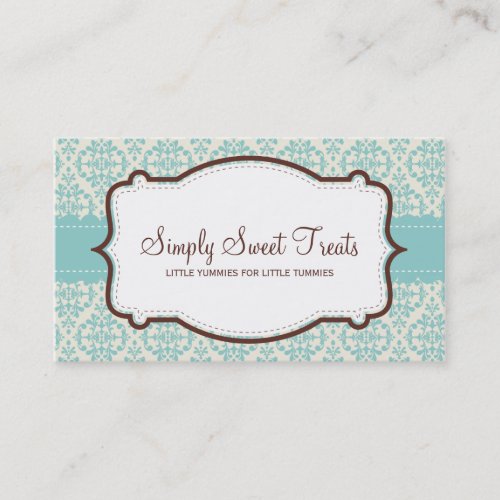 055-Amy :: business card -  funky damask v1
