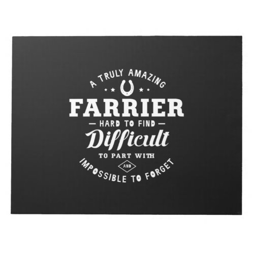 05A Truly Amazing Farrier Hard To Find Difficult Notepad