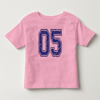 05 Custom Jersey Toddler T-shirt by Method77 at Zazzle
