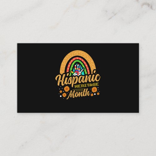 05National Hispanic heritage Month all countries Business Card
