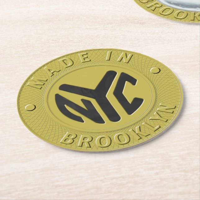 05of12 Brooklyn Token Party Coasters (Angled)