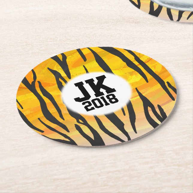 05of12 Custom Tiger Party Coasters (Angled)