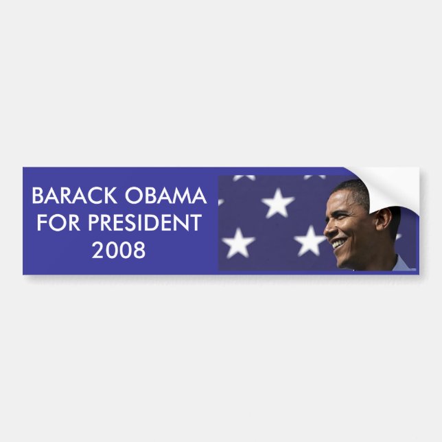 060922_BarackObama_Xtrawide, BARACK OBAMA FOR P... Bumper Sticker (Front)