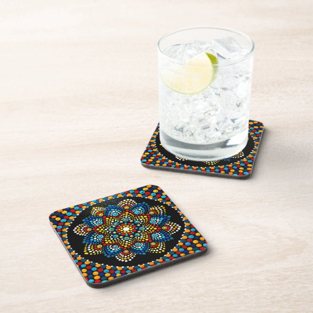061 - Cool and Warm  Mandala Set - Coasters (Right Side)