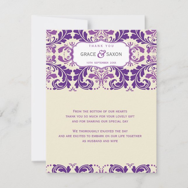 064 Enna :: THANK YOU NOTE 2 - savvy Invitation (Front)