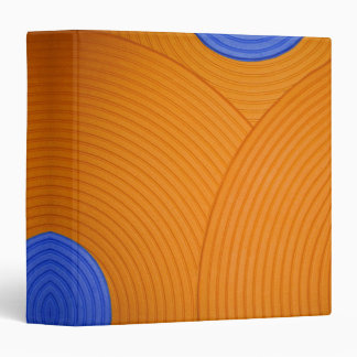06 Blue & Orange Circles 1.5" Avery Binder
