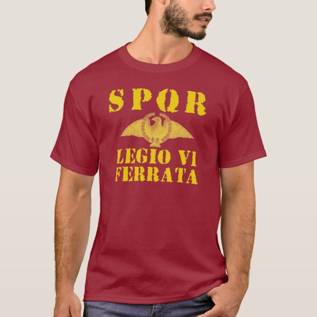 06 Julius Caesar 6th Ferrata Roman Legion T-shirt (Front)