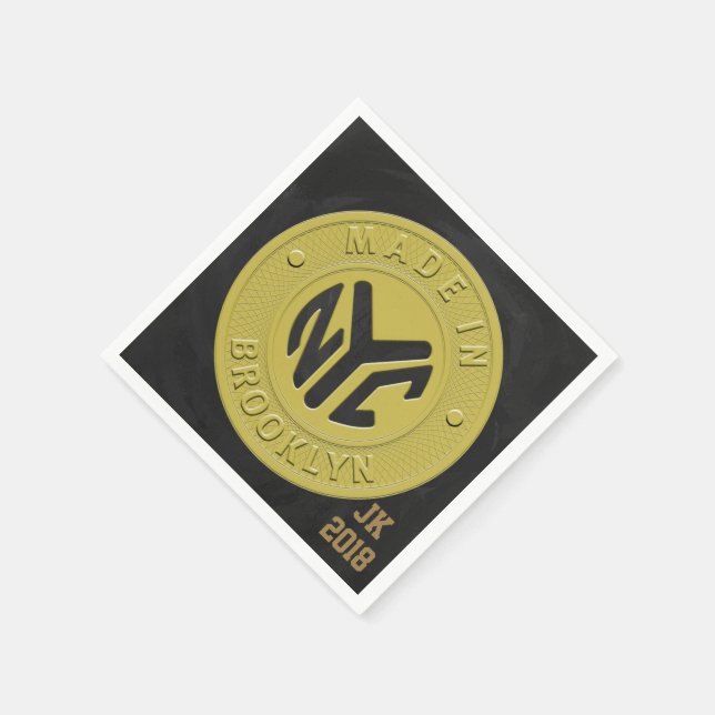 06of12 Brooklyn Token Themed Napkins (Corner)