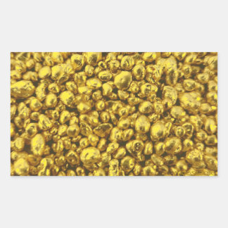 072025 Gold Shot Rectangular Sticker