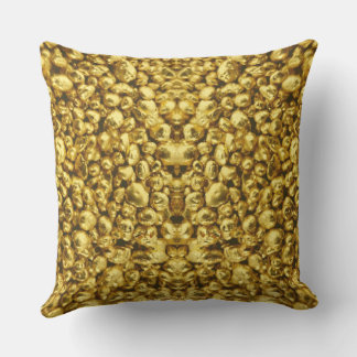072025 Gold Shot Reflection  Throw Pillow