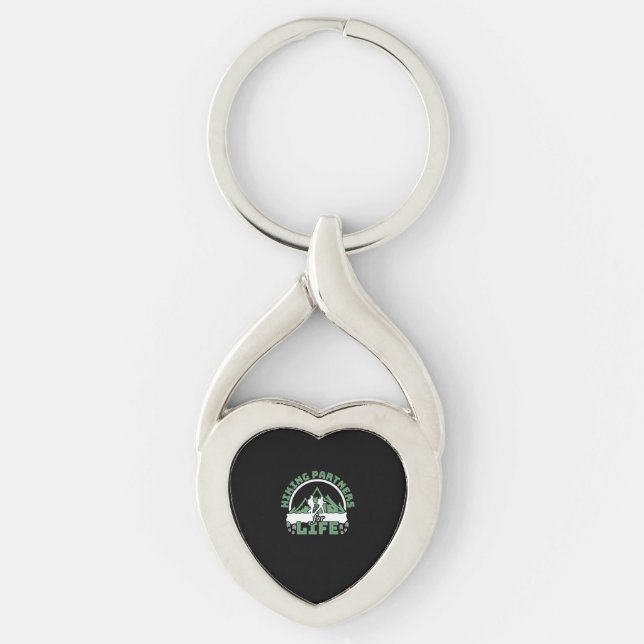 07.Hiking Hiking Partners For Life Keychain (Front)