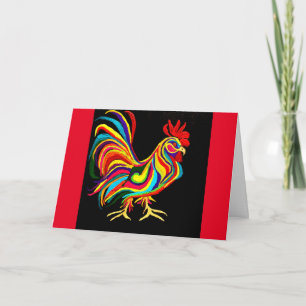 07 - Rooster Greeting Card
