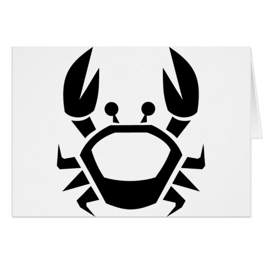 08122006 BLACK WHITE CRAB TATTOO TRIBAL GRAPHICS L (Front Horizontal)