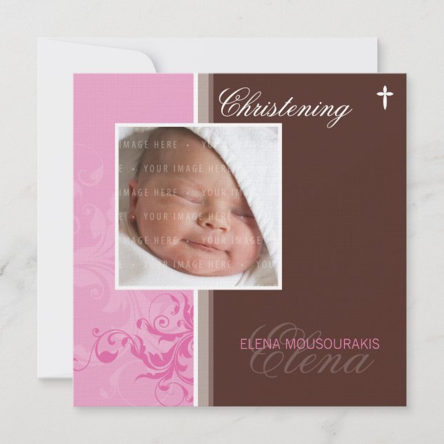 083 Voula :: Christening Invitation (Front)