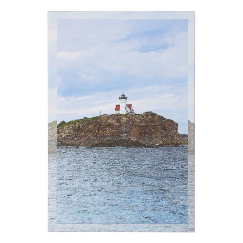 08_17_21 07 The Cape Neddick Lighthouse Maine Faux Canvas Print