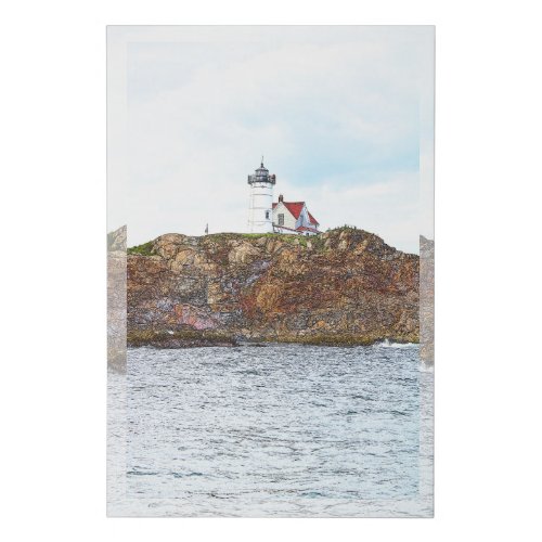 08_17_21 08 The Cape Neddick Lighthouse Maine Faux Canvas Print