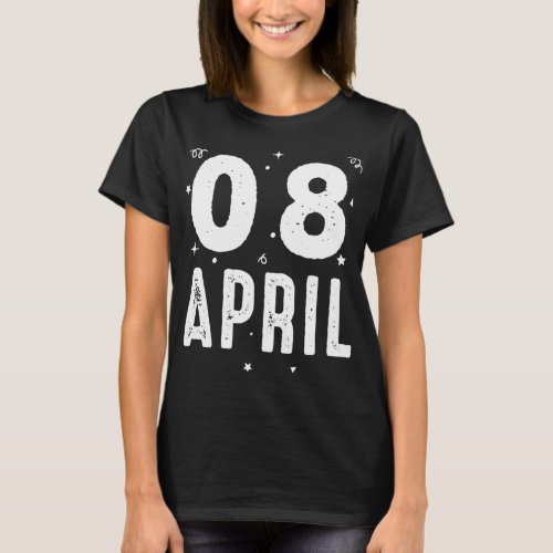 08 April Anniversary Party Special Occasions for T T_Shirt