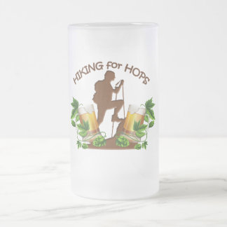 (08)Hiking for Hops Frosted 16 oz Mug