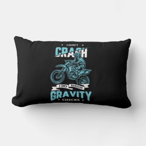 08I Dont Crash I Do Random Gravity Checks Lumbar Pillow