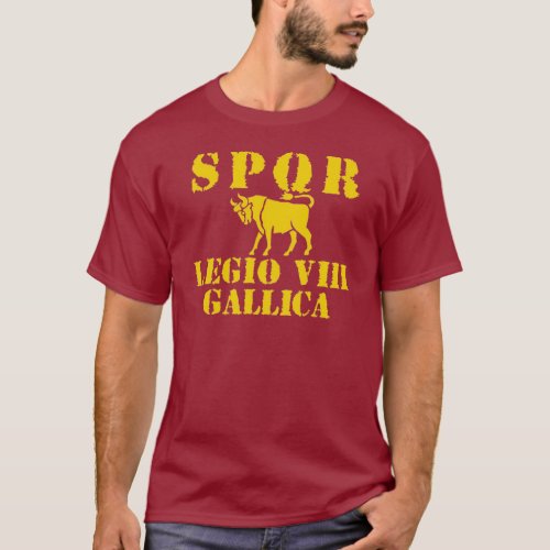 08 Julius Caesar 8th Gallica Roman Legion T_shirt