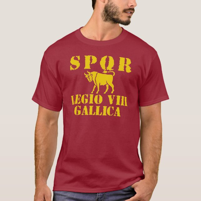 08 Julius Caesar 8th Gallica Roman Legion T-shirt (Front)