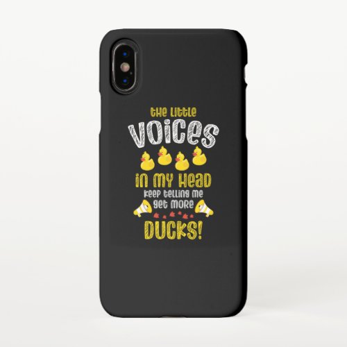 08Rubber duck for a Duck Lovers iPhone X Case