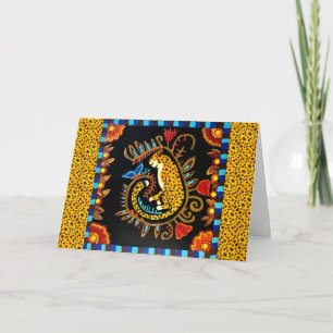 08 - Sleeping Jaguar Greeting Card