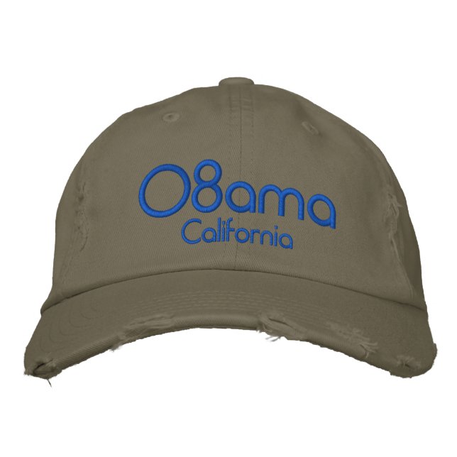 '08bama, California Embroidered Baseball Cap (Front)