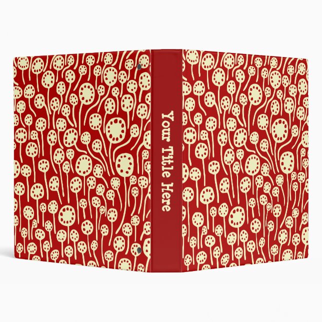 090512 (1in) Cream on Ruby 3 Ring Binder (Background)