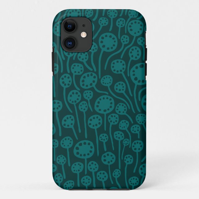 090512 Moss Green and Dk Green Case-Mate iPhone Case (Back)