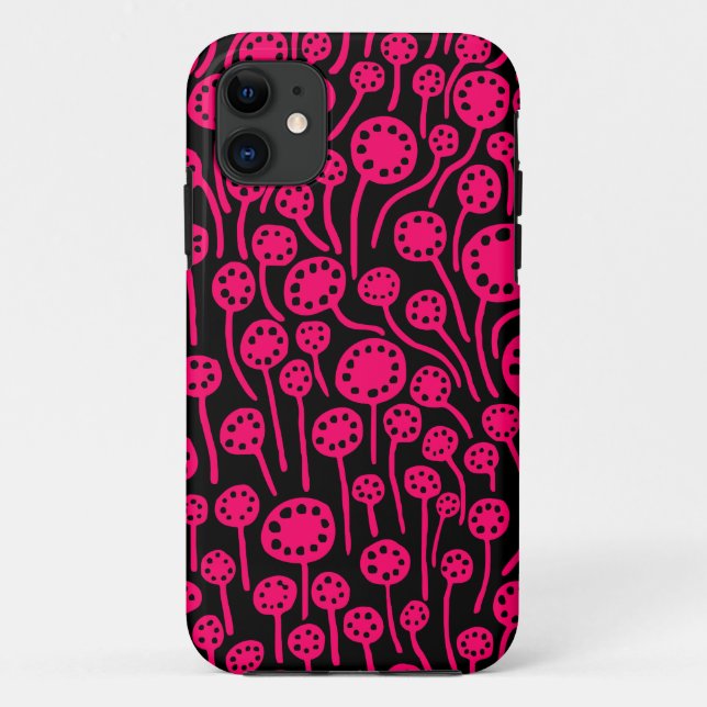 090512 Neon Red on Black Case-Mate iPhone Case (Back)