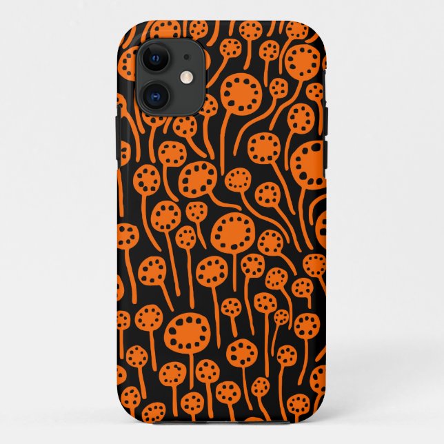 090512 Orange on Black Case-Mate iPhone Case (Back)