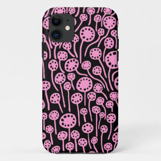 090512 Pink on Black iPhone 11 Case