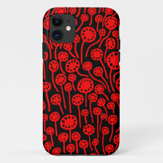 090512 Red on Black iPhone 11 Case