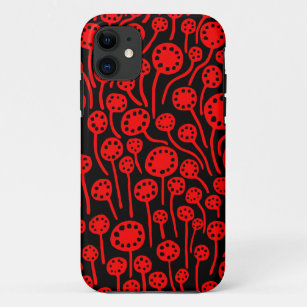 090512 Red on Black iPhone Case